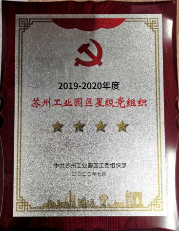集團黨委被命名蘇州工業(yè)園區(qū)“四星黨組織”