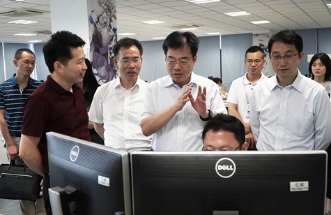 江蘇省委網(wǎng)信辦、省委宣傳部領(lǐng)導赴蘇化科技園調(diào)研重點企業(yè)