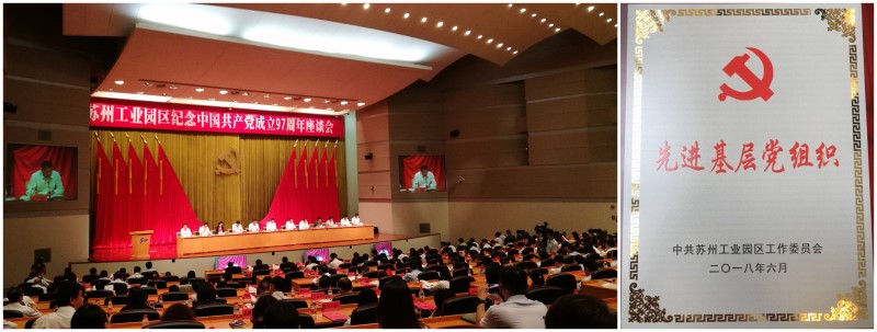 集團(tuán)黨委榮獲園區(qū)“先進(jìn)基層黨組織”稱號